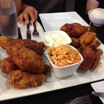Bonchon Sunnyvale - Half soy garlic/spicy. Side: kimchi cole slaw. - Chicken Wings Near Me - Sunnyvale, California Bonchon Sunnyvale - Half soy garlic/spicy. Side: kimchi cole slaw. - Chicken Wings Near Me - Sunnyvale, California