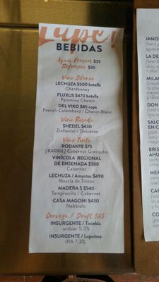 Menu photo 1 Lupe Ensenada, BCN