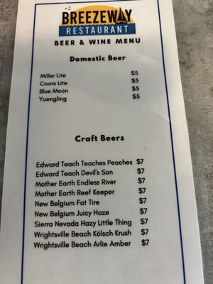 Menu photo 4 Breezeway Restaurant Topsail Beach, NC