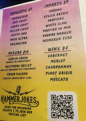 Menu photo 1 Hammer Jokes Parkville, MD