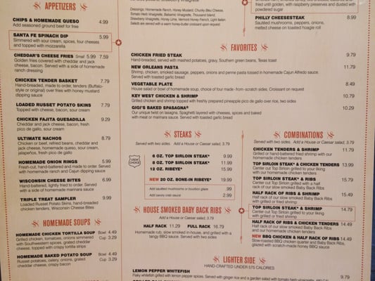 Menu photo 6 Cheddar's Scratch Kitchen Lutz, FL