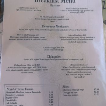 Mezontle - Menu - Mexican Near Me - Torrance, California