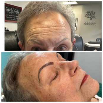 Brows By Lori - Will soften as these brows heal. - Permanent Makeup Near Me Brows By Lori - Will soften as these brows heal. - Permanent Makeup Near Me
