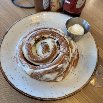 Maple & Yolk - shareable cinnamon roll - Breakfast & Brunch Near Me - Urbana, Illinois Maple & Yolk - shareable cinnamon roll - Breakfast & Brunch Near Me - Urbana, Illinois
