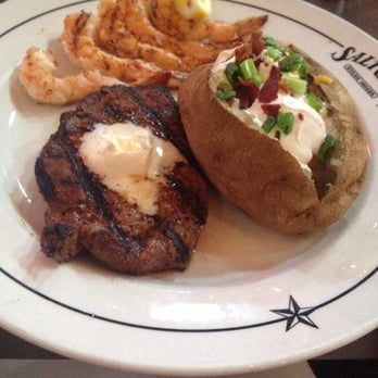 Saltgrass Steak House - Steak and shrimp lunch combo - Steakhouses Near Me - Plano, Texas Saltgrass Steak House - Steak and shrimp lunch combo - Steakhouses Near Me - Plano, Texas