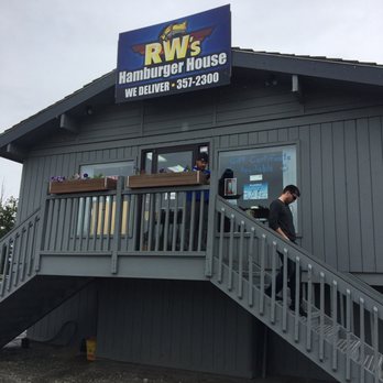 RW's Hamburger House - two men standing on the stairs - Burgers Near Me - Wasilla, Alaska RW's Hamburger House - two men standing on the stairs - Burgers Near Me - Wasilla, Alaska