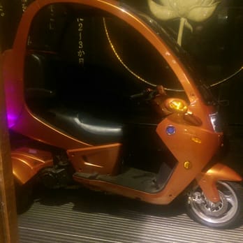 Zen Japanese Restaurant - A novel mode of transport on view at the entrance to Zen. - Japanese Near Me - Belfast, BFS Zen Japanese Restaurant - A novel mode of transport on view at the entrance to Zen. - Japanese Near Me - Belfast, BFS