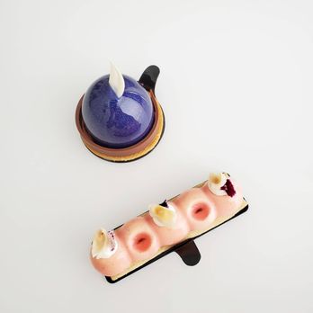 Halekulani Bakery - Cassis Chocolate Mousse and Lychee Creamsicle - Bakeries Near Me - Honolulu, Hawaii