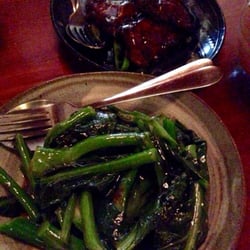 Chin Chin's at Koto Moon - Steamed fish and Chinese broccoli with oyster sauce