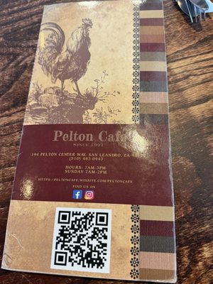 Menu photo 1 Pelton Cafe San Leandro, CA Menu photo 1 Pelton Cafe San Leandro, CA