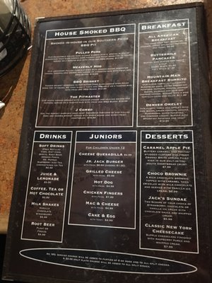 Menu photo 7 Jacks Sports Grill Springdale, UT