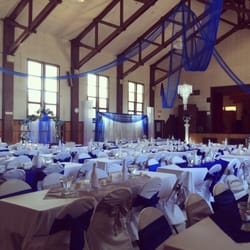 Vallejo Community Center - The auditorium set up for a wedding reception.