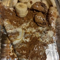 Warm Louts Crepe-White Chocolate, crushed lotus, bananas, lotus drizzle