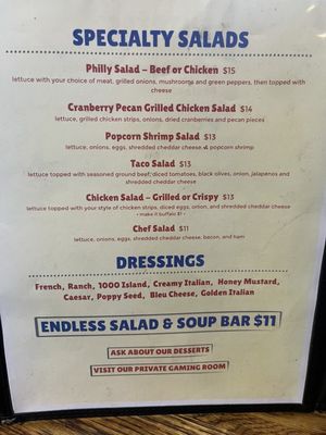 Menu photo 2 Lantern Pub Family Restaurant Ashley, IL