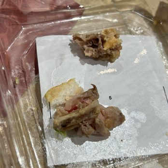 Mercado Gonzalez - Pieces of bone from the ribeye torta - Mexican Near Me - Costa Mesa, California Mercado Gonzalez - Pieces of bone from the ribeye torta - Mexican Near Me - Costa Mesa, California