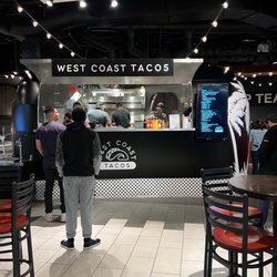 West Coast Tacos - Love the sleek look of the trailer in the middle of a food hall!