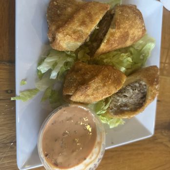 Tiki Lee's Dock Bar - Cheese steak eggrolls - New American Near Me - Sparrows Point, Maryland