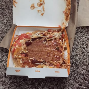 Taco Bell - Mexican pizza as it came out of the bag - Fast Food Near Me - Bowling Green, Kentucky