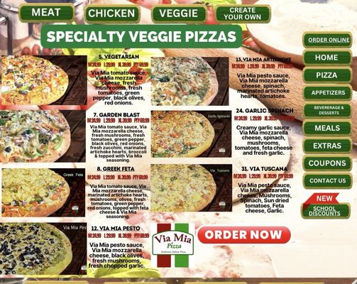 Menu photo 3 Via Mia Pizza San Jose, CA Menu photo 3 Via Mia Pizza San Jose, CA