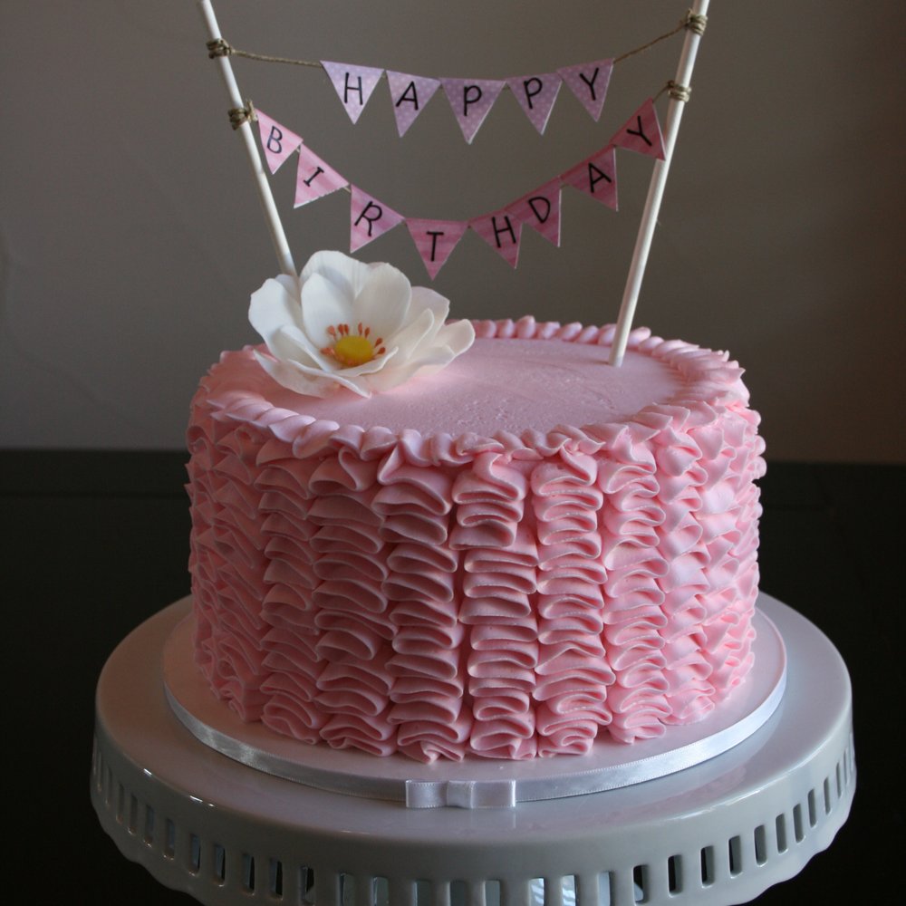 Sugar Cake Company - My mom's gorgeous birthday cake! LOVE the ruffles! - Desserts Near Me Sugar Cake Company - My mom's gorgeous birthday cake! LOVE the ruffles! - Desserts Near Me
