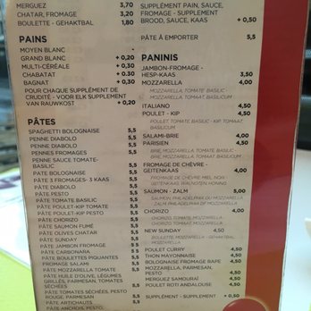 Sunday - Menu - Sandwiches Near Me - Région de Bruxelles-Capitale, BRU Sunday - Menu - Sandwiches Near Me - Région de Bruxelles-Capitale, BRU
