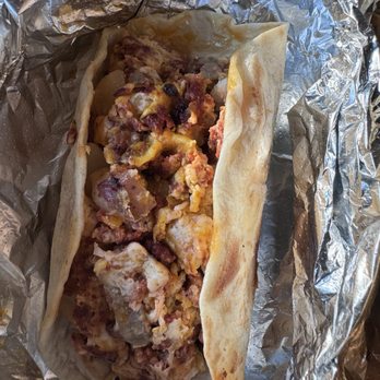 Pueblo Viejo - Taco Bueno (egg, cheese, chorizo, potato) - Mexican Near Me - Austin, Texas Pueblo Viejo - Taco Bueno (egg, cheese, chorizo, potato) - Mexican Near Me - Austin, Texas