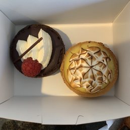two pastries in a box