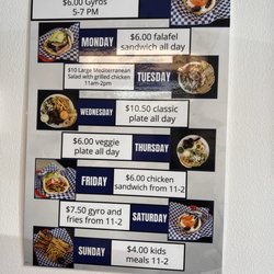 Gyro Hero - Menu