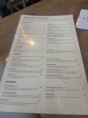 Menu photo 1 Doppio Zero Concord Veranda Concord, CA