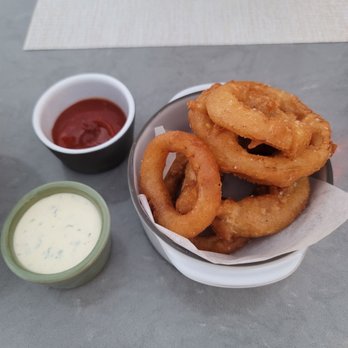 Ember & Rye - Beer and Vodka battered onion rings - Seafood Near Me - Carlsbad, California