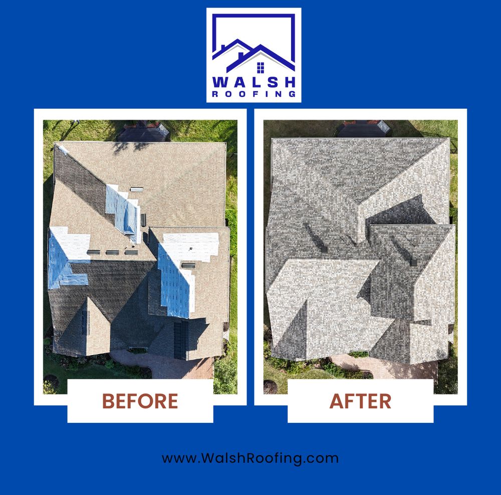Slide of Walsh Roofing
