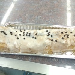 Gino's Italian Bakery - Ricotta log fresh out of the oven.