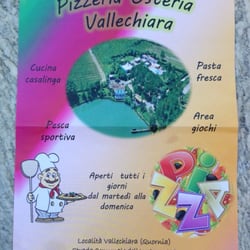 Pizzaria Osteria Vallechiara - Flyer Vorderseite