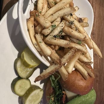Yard House - Chicken Grilled Chicken & Avocado Sandwich with Truffle Fries - New American Near Me - Riverside, California Yard House - Chicken Grilled Chicken & Avocado Sandwich with Truffle Fries - New American Near Me - Riverside, California