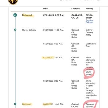 UPS - At best- losing traceability. At worst- fraudulent signatures, status updates, and accountability only with claims and public reviews. - Shipping Centers Near Me - Oakland, California UPS - At best- losing traceability. At worst- fraudulent signatures, status updates, and accountability only with claims and public reviews. - Shipping Centers Near Me - Oakland, California