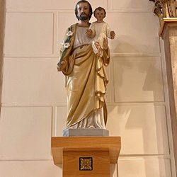St. Joseph statue near the altar