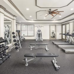 Camden Asbury Village Apartments - Camden Asbury Village apartments 24-hour fitness center with cardio machines and free weights, located in Raleigh, NC