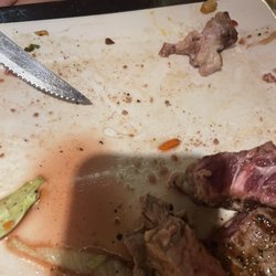 Castillo - Hair just above nearly raw steak.