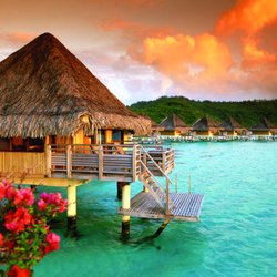 World Tribe Tours - Over the water bungalow, Bora Bora, Tahiti