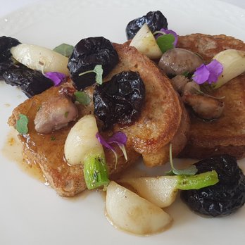 Langdon Hall Dining - Brioche with sweetbreads - Very similar to the French toast on the breakfast menu - Wine Bars Near Me - Cambridge, Ontario Langdon Hall Dining - Brioche with sweetbreads - Very similar to the French toast on the breakfast menu - Wine Bars Near Me - Cambridge, Ontario