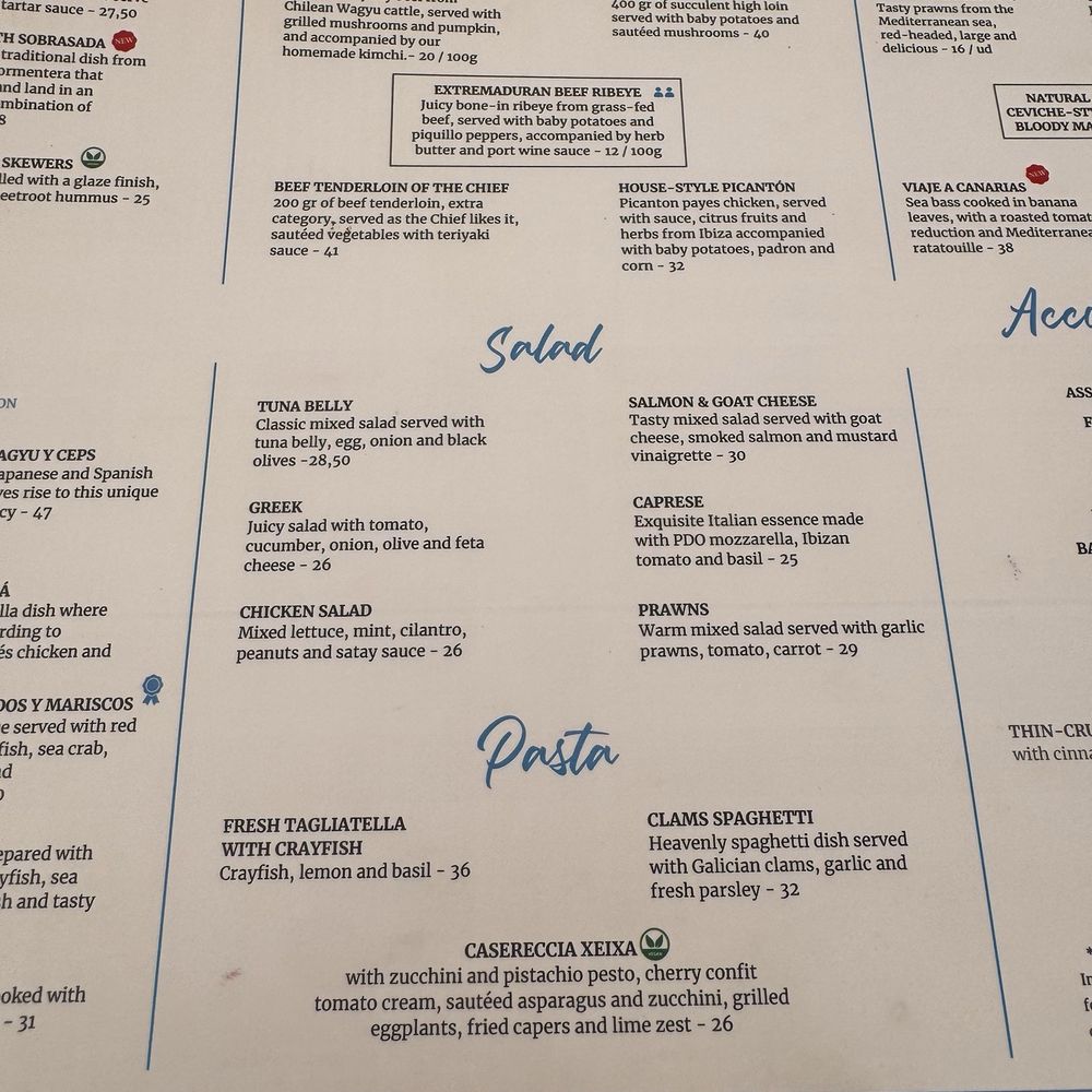 Yemanja - Menu September 2025 - Spanish Near Me - Ibiza, PM Yemanja - Menu September 2025 - Spanish Near Me - Ibiza, PM