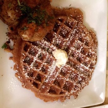 Batter & Berries - This is where it's at. ORDER THIS! Chicken and sweet potato waffle. - Breakfast & Brunch Near Me - Chicago, Illinois