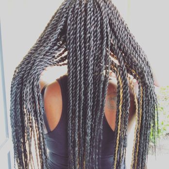 Enhance Braiding Salon - Small waistlength Senegalese twist - Hair Salons Near Me - Orlando, Florida