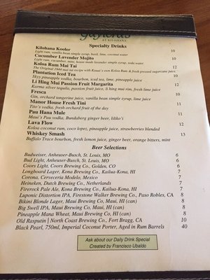 Menu photo 5 Mahiko Lounge HI, HI
