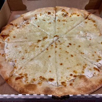 Dominick's Pizza - Small white pie. Delicious. Next time we get this, I will get fresh garlic on it.. - Pizza Near Me - Bernards, New Jersey