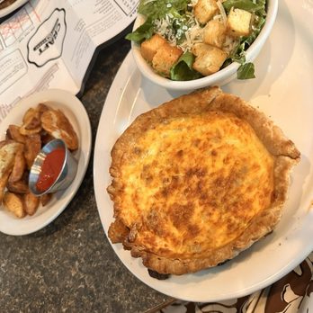 Craft Public House - Sausage quiche, potato's and Caesar salad. - Sports Bars Near Me - Cary, North Carolina Craft Public House - Sausage quiche, potato's and Caesar salad. - Sports Bars Near Me - Cary, North Carolina