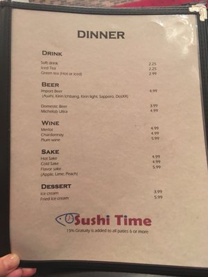 Menu photo 7 Sushi Time El Paso, TX