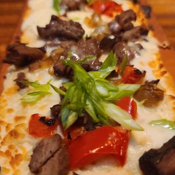 Seasons 52 - Philly Cheesecake flat bread - New American Near Me - Lone Tree, Colorado Seasons 52 - Philly Cheesecake flat bread - New American Near Me - Lone Tree, Colorado