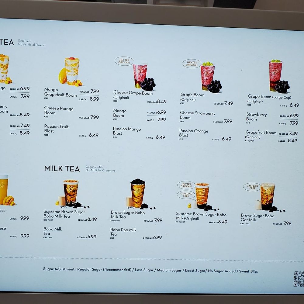 Heytea - Menu - Bubble Tea Near Me - Bellevue, Washington Heytea - Menu - Bubble Tea Near Me - Bellevue, Washington