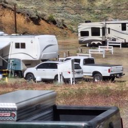 Pony Express Rv Park - As you can see. The pull throughs are empty.  No one ever came.